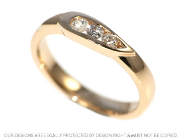 Ruth wanted to use her family's gold and diamonds in her bespoke ring