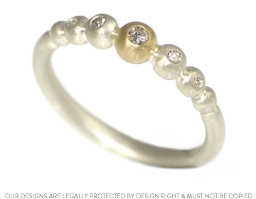 Fairtrade 9ct gold eternity ring with diamonds