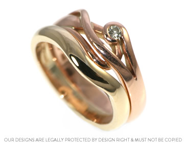 Carol's gently waved 9ct yellow gold wedding ring