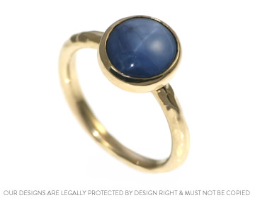 Helen's star sapphire and Fairtrade gold engagement ring