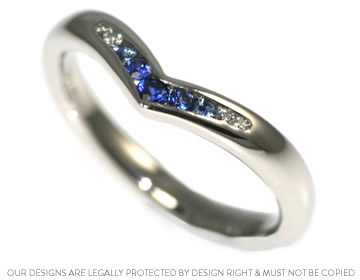 Sapphire wishbone deals eternity ring