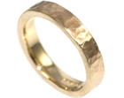 david wanted a wedding ring with a rough styled finish