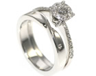 rachel's mobius twist fitted wedding ring with diamonds