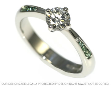 Fairtrade and Fairmined beautiful platinum engagement ring