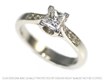 Sam's Fairtrade and fairmined platinum enagagement ring