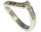 kirsty's platinum, tourmaline and diamond eternity ring