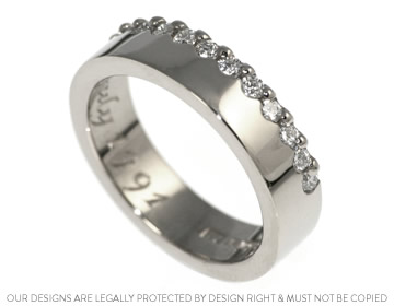 Fairtrade eternity ring with very beautiful sparkly diamonds