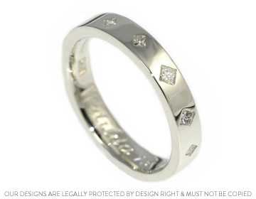 Anna's 9ct white gold and diamond eternity ring