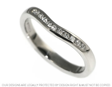 Jessica's wedding ring to compliment her engagement ring