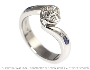 Heather's striking platinum and diamond ring