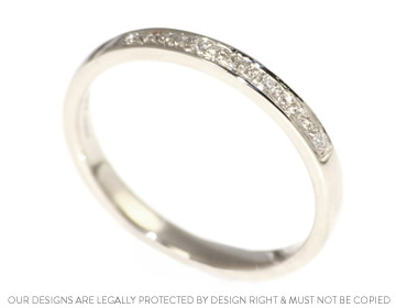 Sharons sparkly white gold and diamond eternity ring