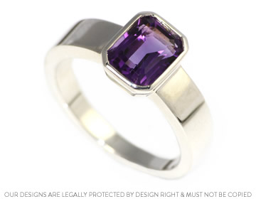 Madeline's stunning amethyst dress ring