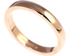 3mm wide fairtrade rose gold ladies wedding ring