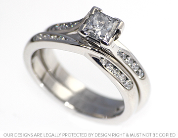 Sus's beautiful diamond and platinum wedding ring