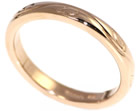 striking 9ct rose gold vine inspired wedding ring