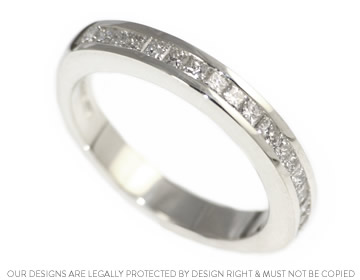 Shannon's white gold and diamond wedding ring