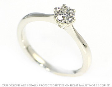 Laura's beautiful diamond solitaire