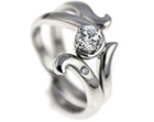 sam and sarah wanted a cage style wedding ring