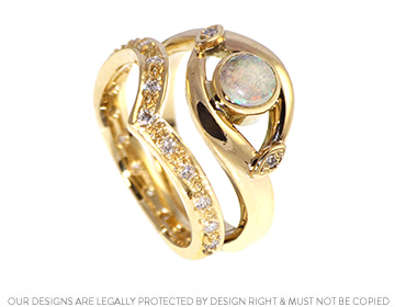 Helens' yellow gold and diamond ring