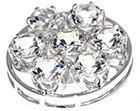 jacqueline's sterling silver and topaz brooch