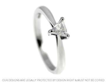 Corrine's stunning trilliant cut diamond engagement ring