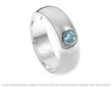 John's Sterling Silver and Aquamarine Ring