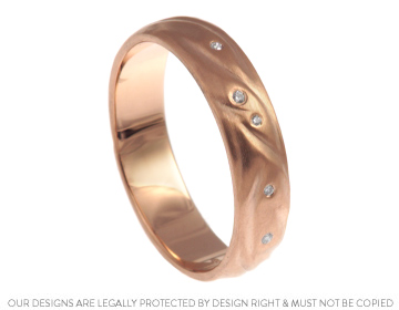 Pip's rose gold and diamond eternity ring