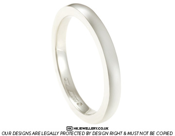 Ellie's Fairtrade white gold wedding band