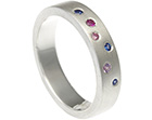 melanie's bespoke sterling silver scatter set eternity ring