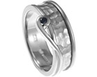 lorraine's palladium and black diamond promise ring