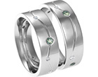 helen and michelle's diamond and sapphire matching commitment rings