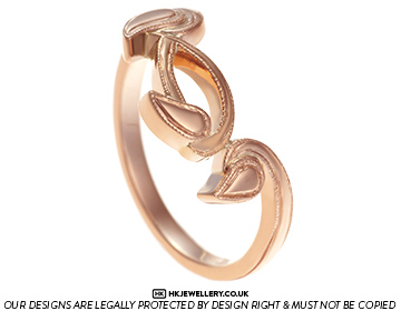 Terri's Vine Inspired Fitted 9ct Rose Gold Wedding Ring