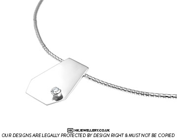 Kate's bespoke diamond and 9ct white gold pendant