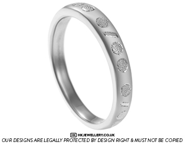 Duncan's palladium binary inspired wedding ring