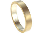 edward's bespoke yellow gold wedding ring with a satinised finish