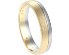 simon's mixed metal wedding ring