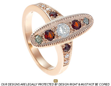 Melanie's Stunning Art Deco Diamond and Garnet Ring