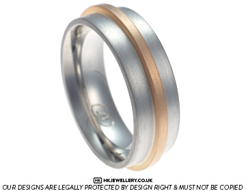 Steve’s medieval inspired mixed metal wedding ring