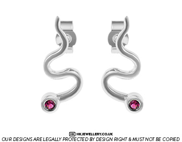 Shirley stunning plum tourmaline and sliver earrings. 