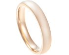 kris's hand finished rose gold wedding ring