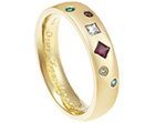 carol's family birthstone inspired eternity ring