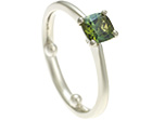 ben and marianne's green tourmaline and white gold eternity ring