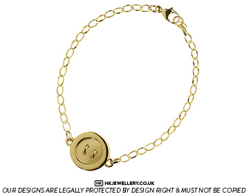 Button hot sale bracelet gold