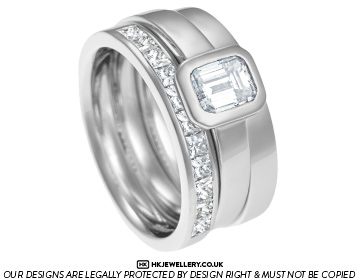 Suzy's palladium channel set diamond eternity ring