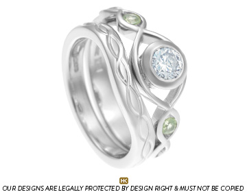 Heather's Celtic inspired platinum wedding ring