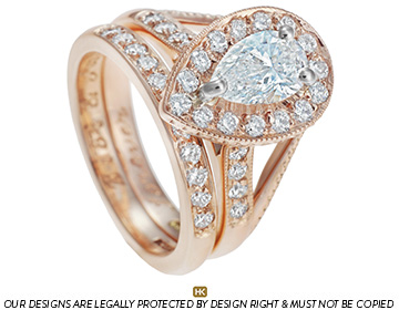 Zareen's pave set diamond wedding ring