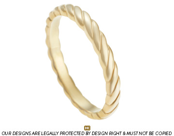 Ann's 22ct yellow gold twist ring