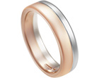 adrian’s mixed metal wedding ring