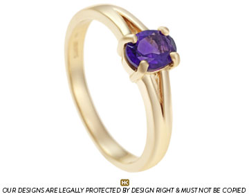 Gina’s 9 carat yellow gold and amethyst ring