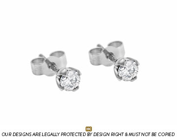 Palladium deals stud earrings